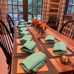 gather table Anderson Yoga Center
